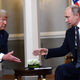 Illustration for article titled Clear Collusion: Upon Meeting, Trump And Putin Immediately Launched Into A 5-Minute Handshake And Chant That Made It Pretty Obvious They Went To The Same Fat Camp Last Year